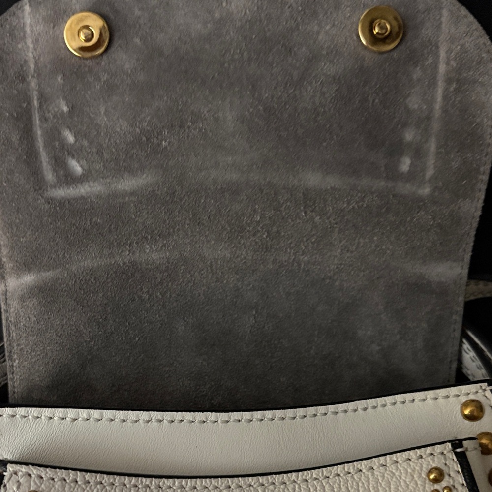 Miu miu Elegant White and Gold Embellished Women's Bag NWOT WITH COA AND DUSTY - Picture 2 of 5